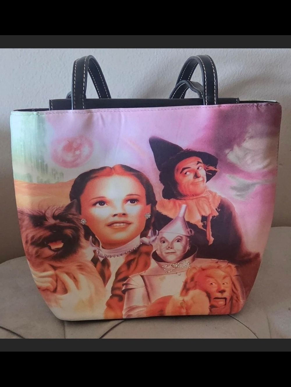 Wizard of Oz Pink Portrait Hand Bag